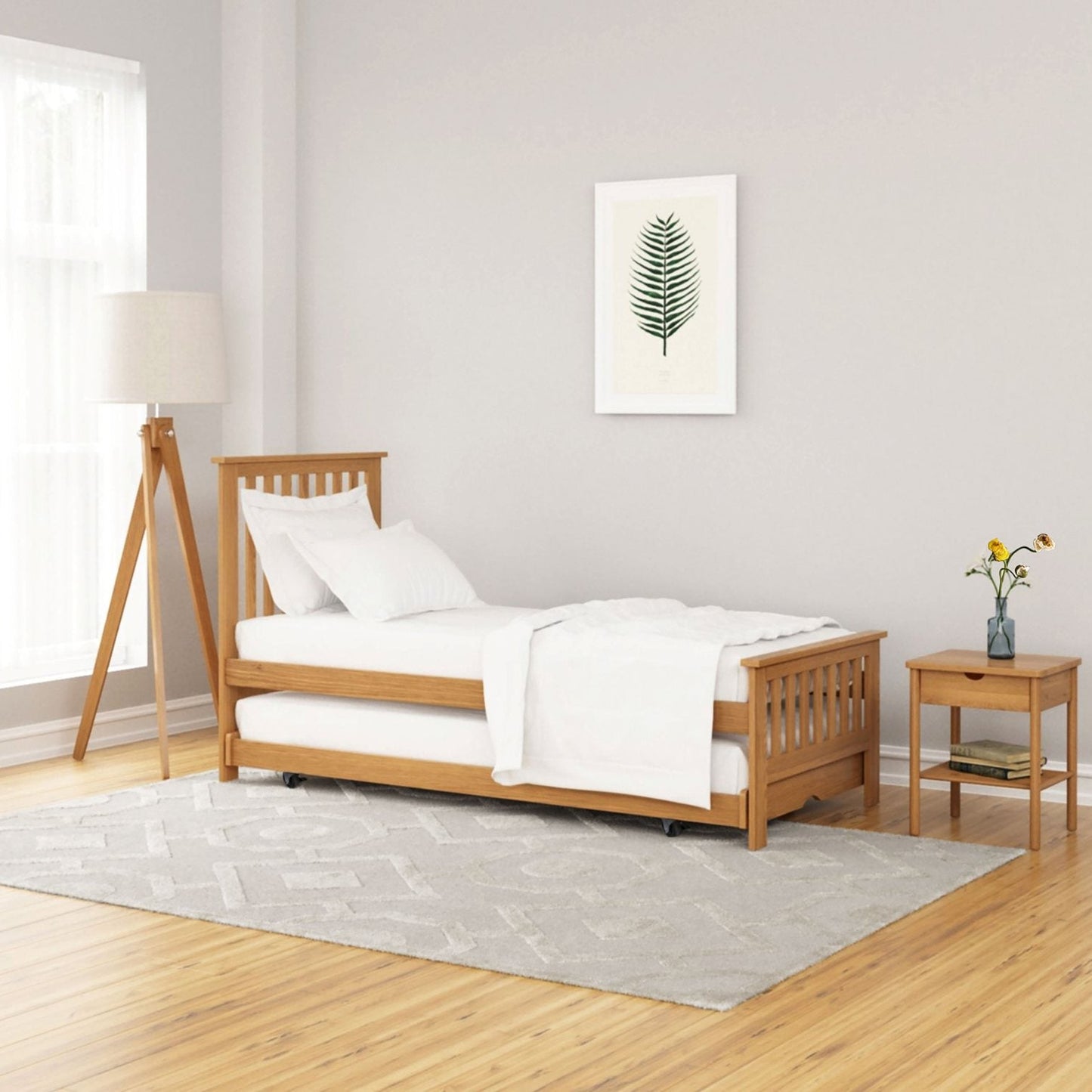 Eden guest bed oak