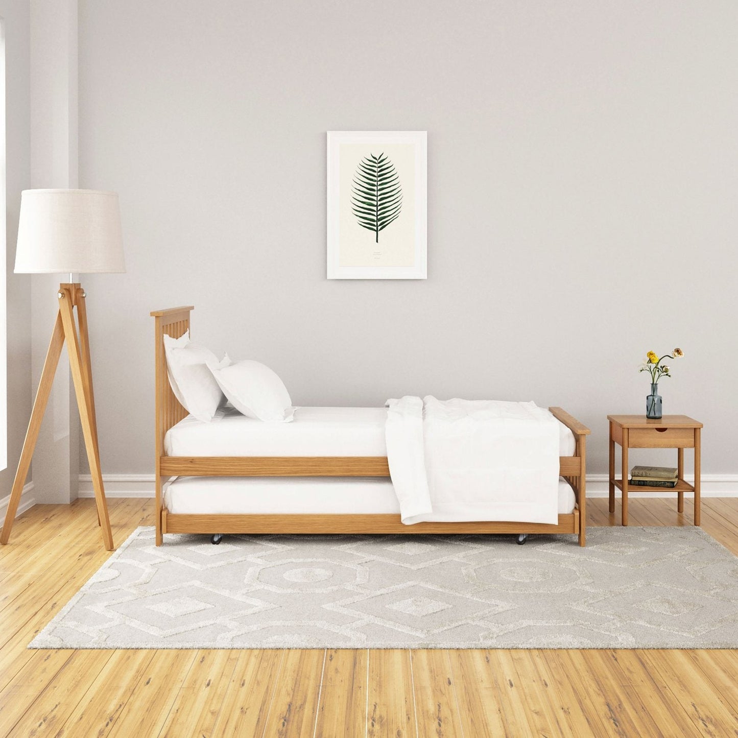 Eden guest bed oak