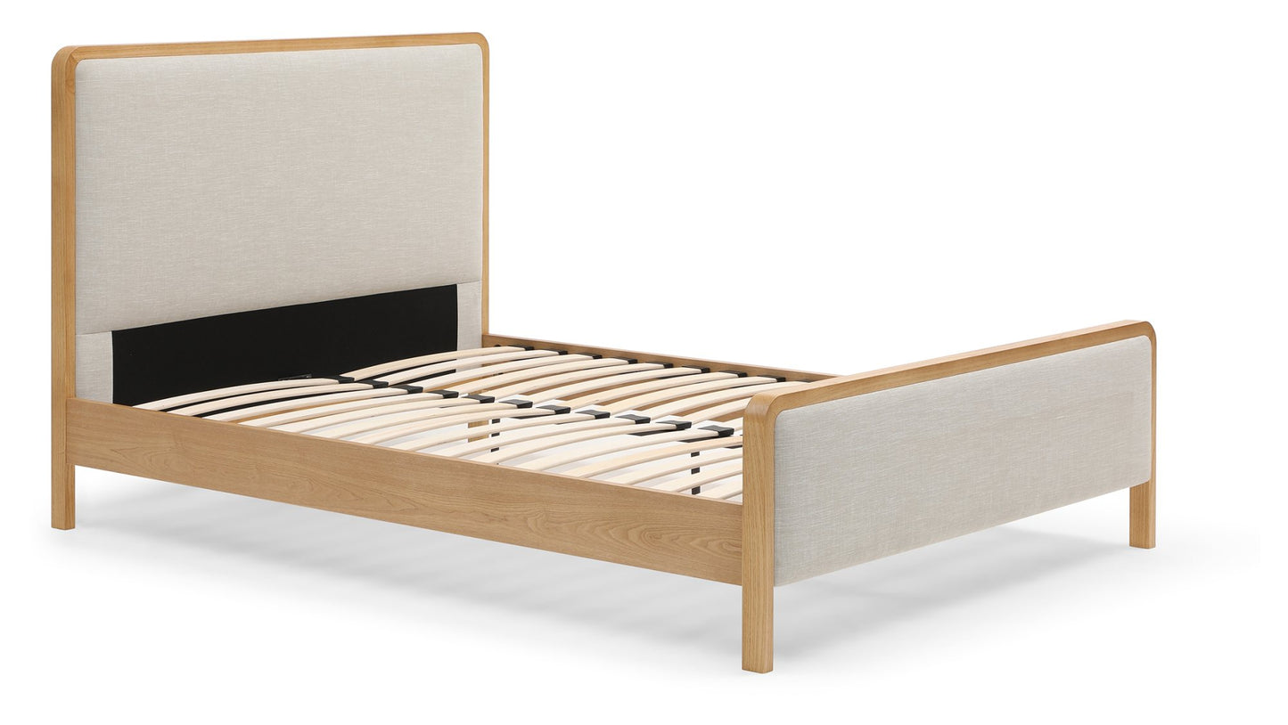Archie Upholstered Wooden Bed
