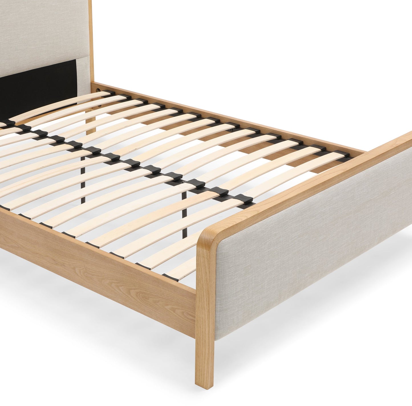 Archie Upholstered Wooden Bed