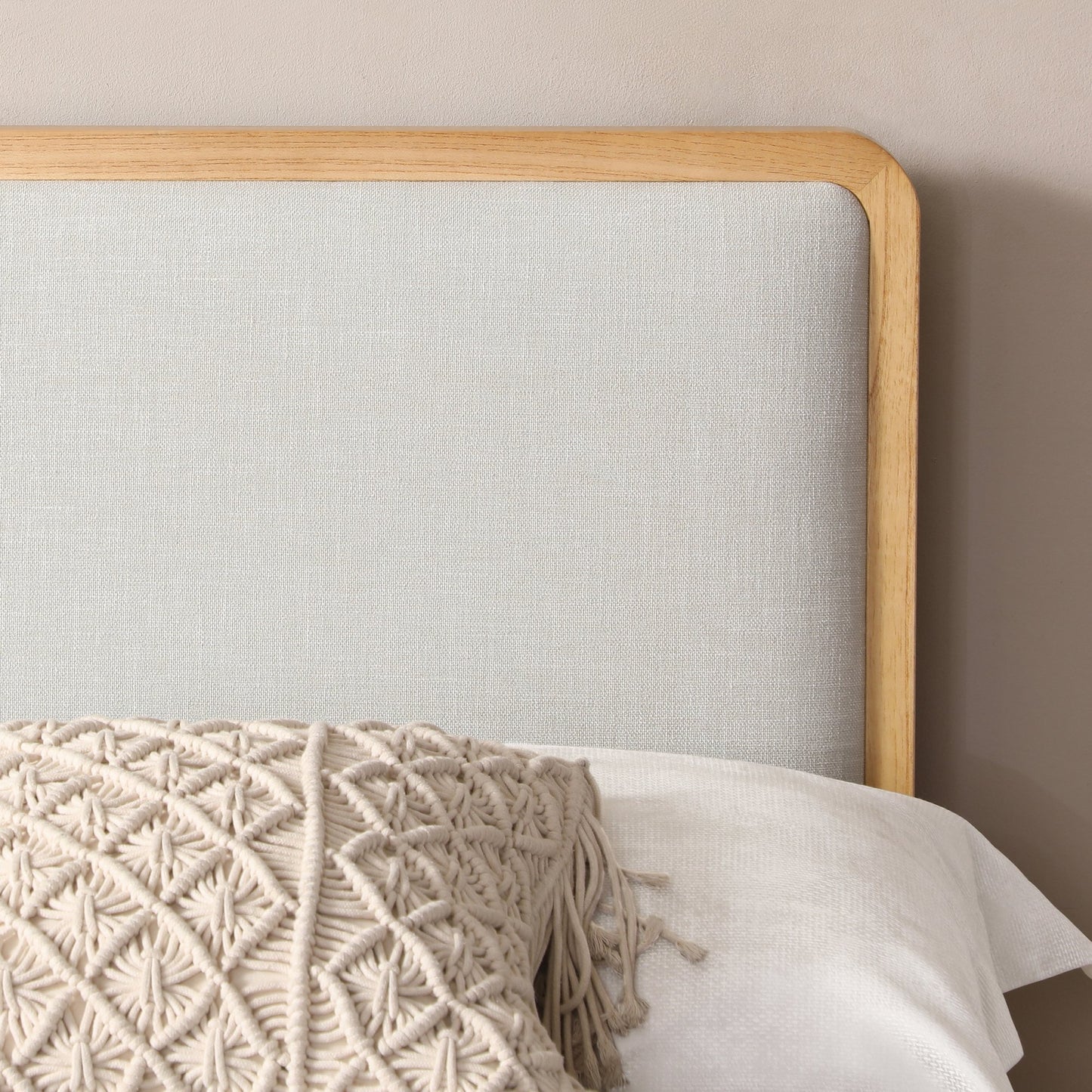 Archie Upholstered Wooden Bed